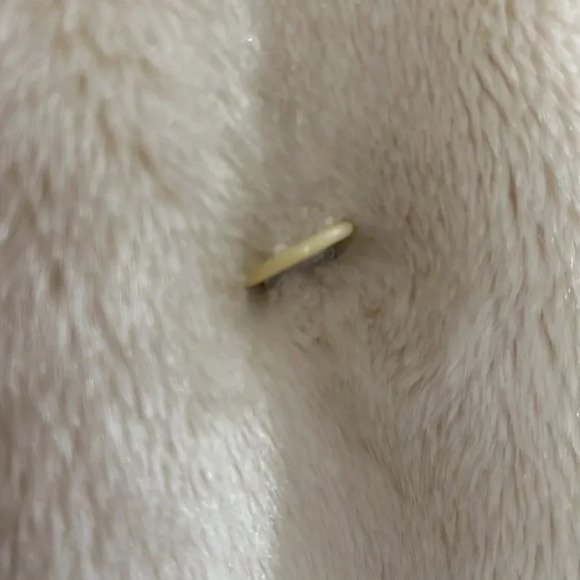 Vintage Dasco Faux fur cream mid length coat jacket mob wife fuzzy women’s small - Picture 7 of 14